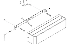 Sania Vägglampa 36,5cm LED 3000K 12W Nickel
