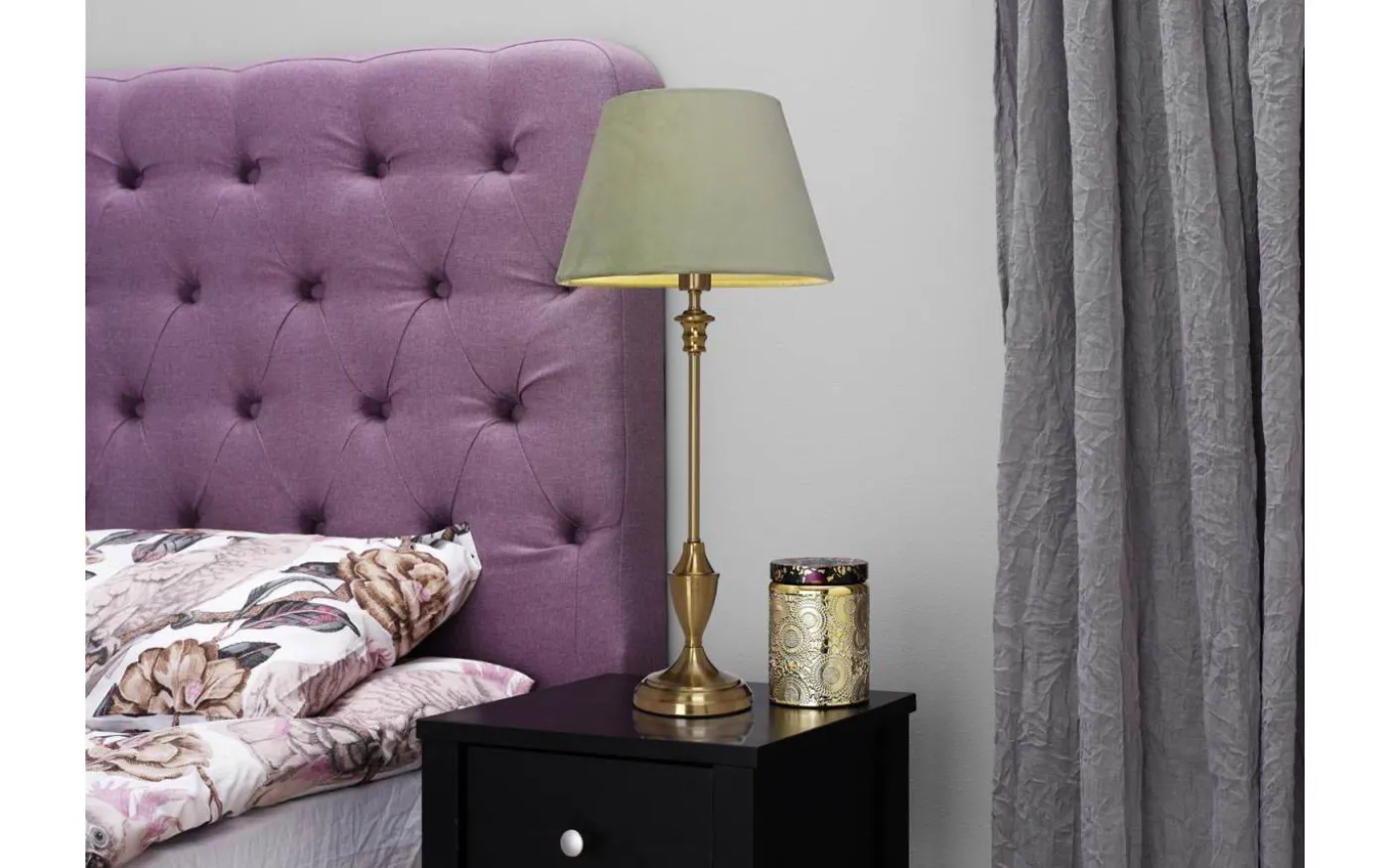 Sanna Lampfot 48cm Borstad Mässing