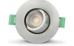 Sanna 230V Spotlight 3000/4000K 6W Borstad Stål IP65