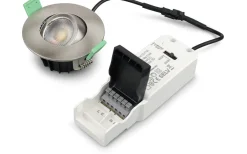 Sanna 230V Spotlight 3000/4000K 6W Borstad Stål IP65