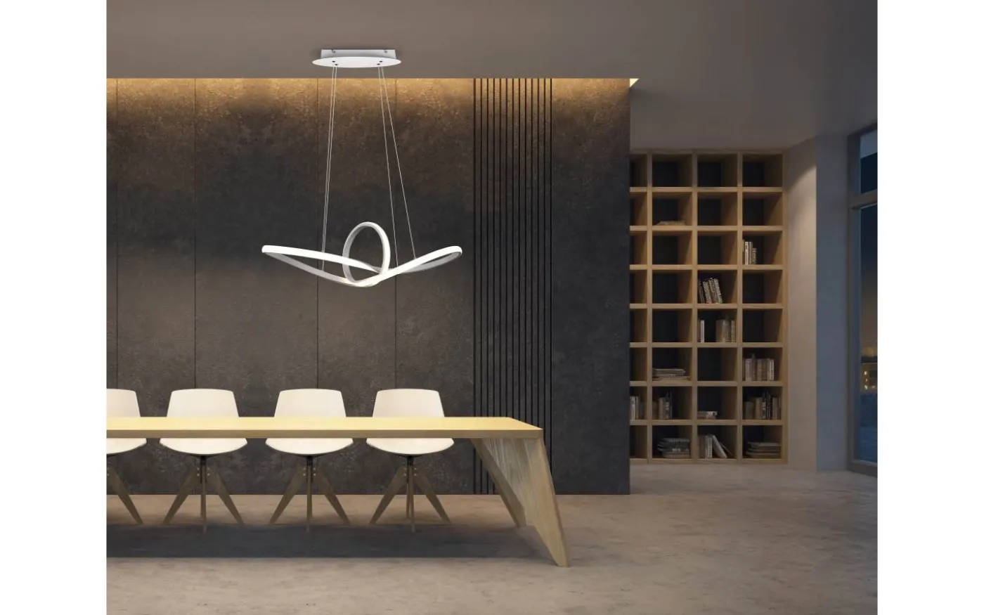 Sansa Takpendel 80cm LED matt vit