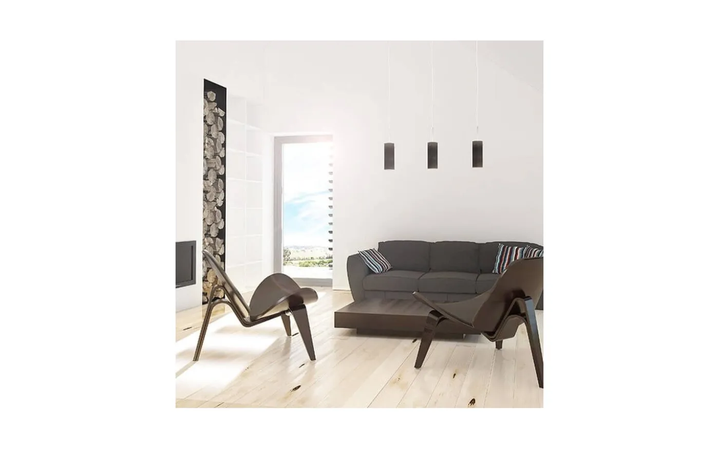 Sanssouci 1L Taklampa Mattsvart