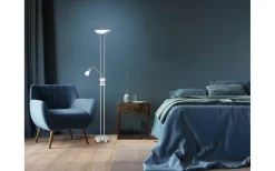 Santo II Golvlampa LED uplight i borstat stål