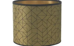 Sara Aries Lampskärm Cylinder Ø20cm med Metallinsida Gold