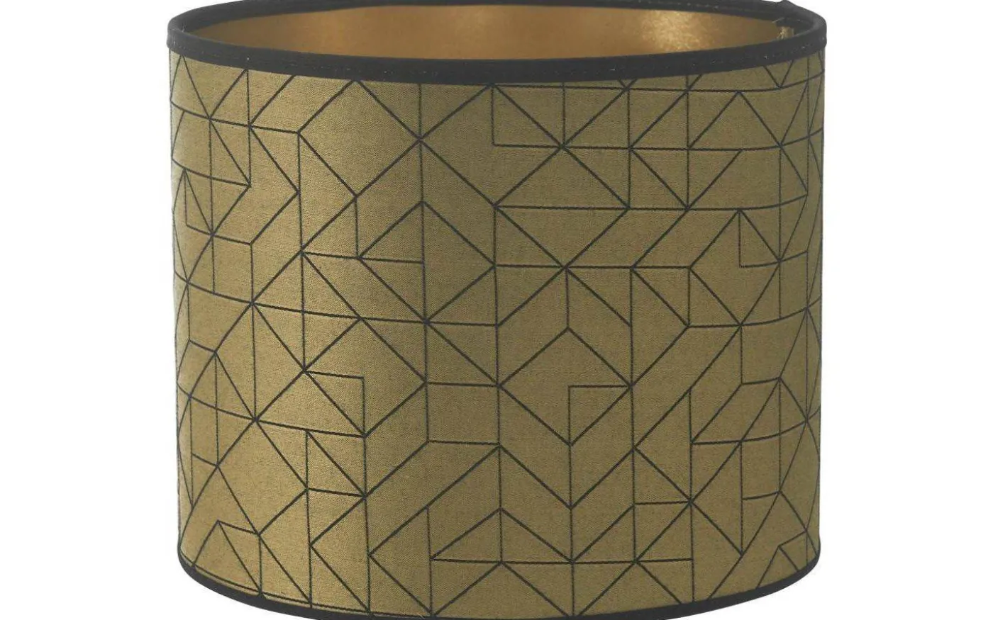 Sara Aries Lampskärm Cylinder Ø20cm med Metallinsida Gold
