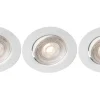 Sara 230V Spotlight 3000K 5,5W 3-pack Vit IP44
