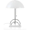Sarah Bordslampa 50cm E27 Vit/Krom