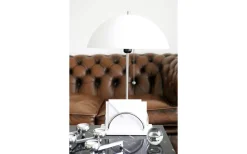 Sarah Bordslampa 50cm E27 Vit/Krom