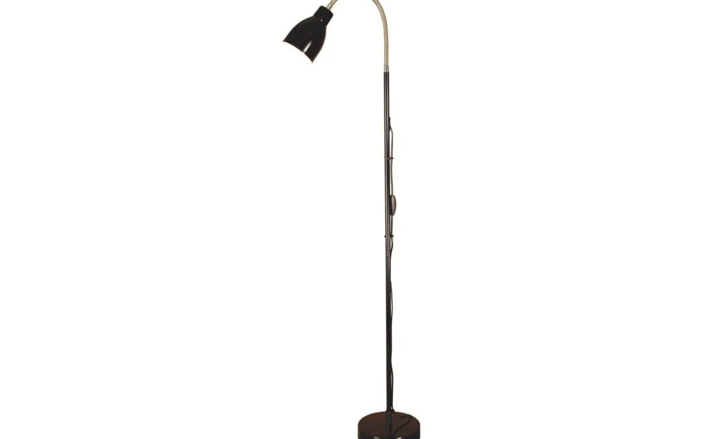 Sarek Golvlampa 136cm Svart/Krom E27