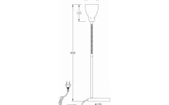 Sarek Skrivbordslampa 45cm Stål