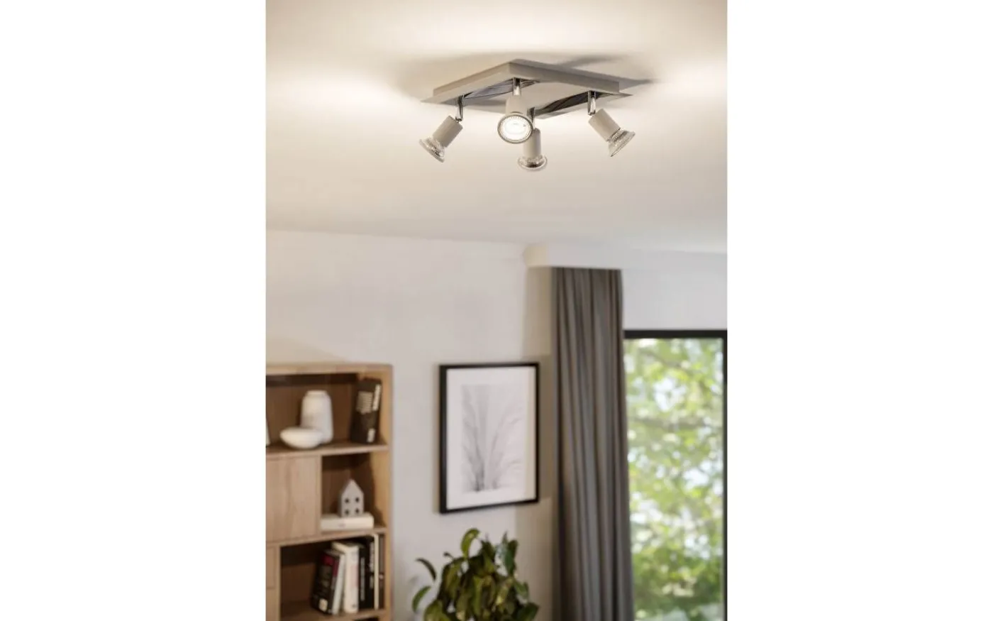 Sarria Takspotlight 26cm GU10 LED 3000K 4x4,5W Vit