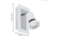Sarria Vägglampa LED 3000K 4,5W Vit