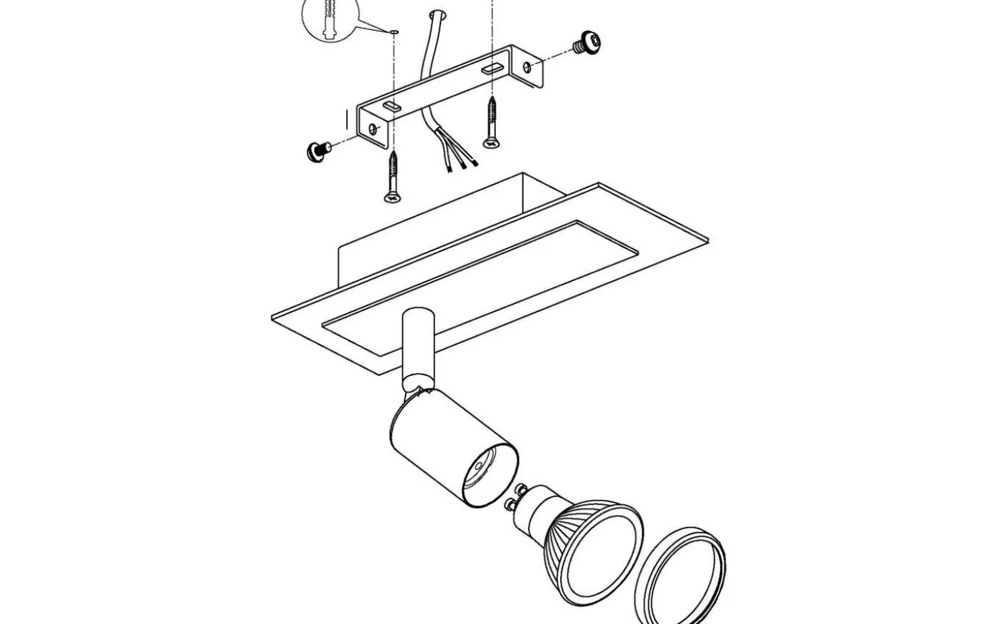 Sarria Vägglampa LED 3000K 4,5W Vit