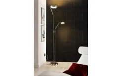 Sarrione Golvlampa 180cm LED 3000K 2,8+17W Matt Nickel