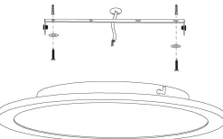 Sarsina Plafond 45cm LED 2700-6500K 19,5W med Fjärrkontroll Vit