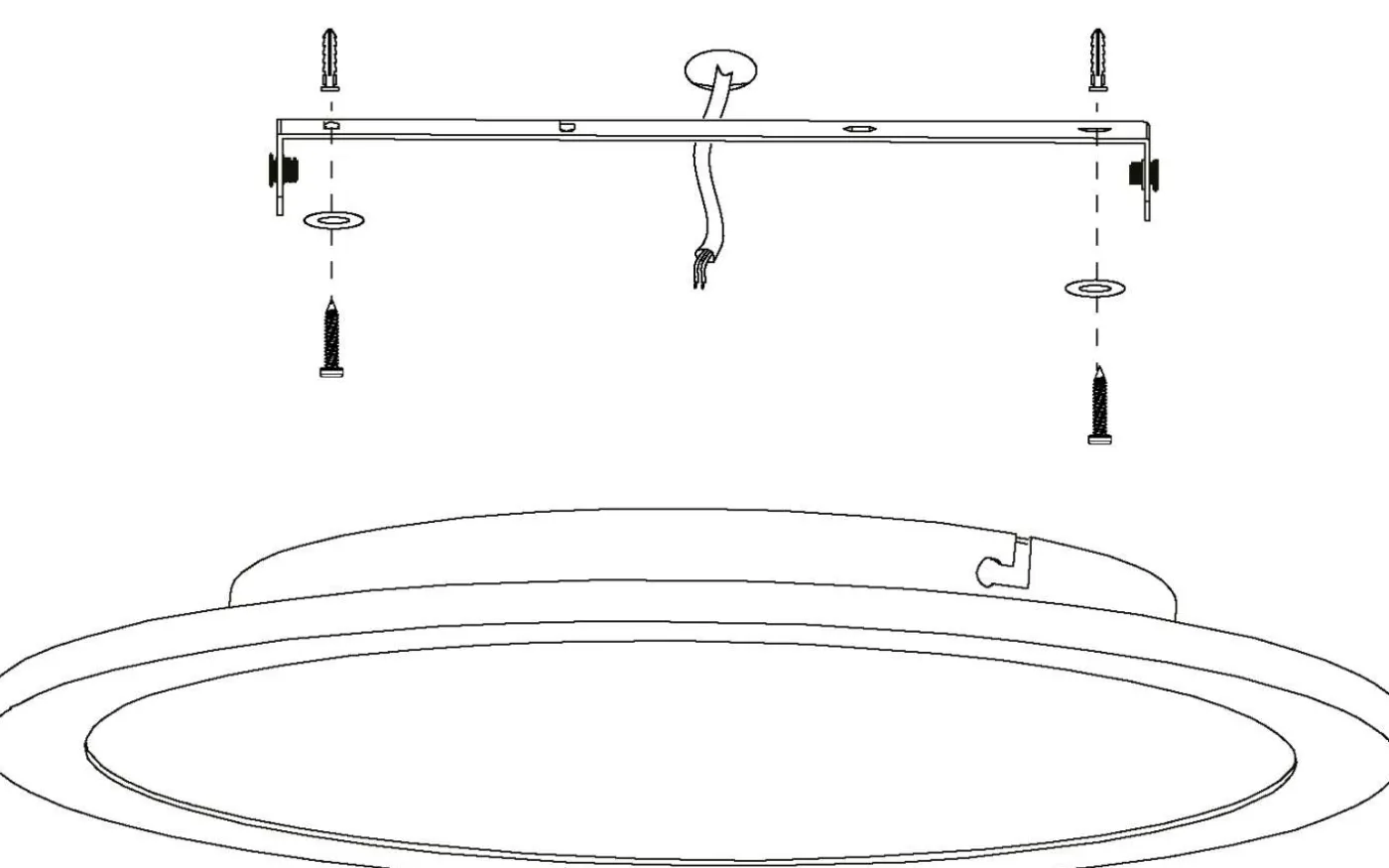 Sarsina Plafond 45cm LED 2700-6500K 19,5W med Fjärrkontroll Vit