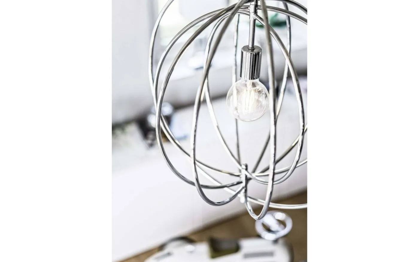 Saturnus Taklampa Krom