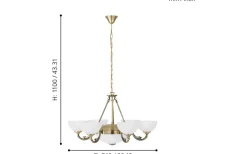 Savoy Takkrona 74cm 6L Brons