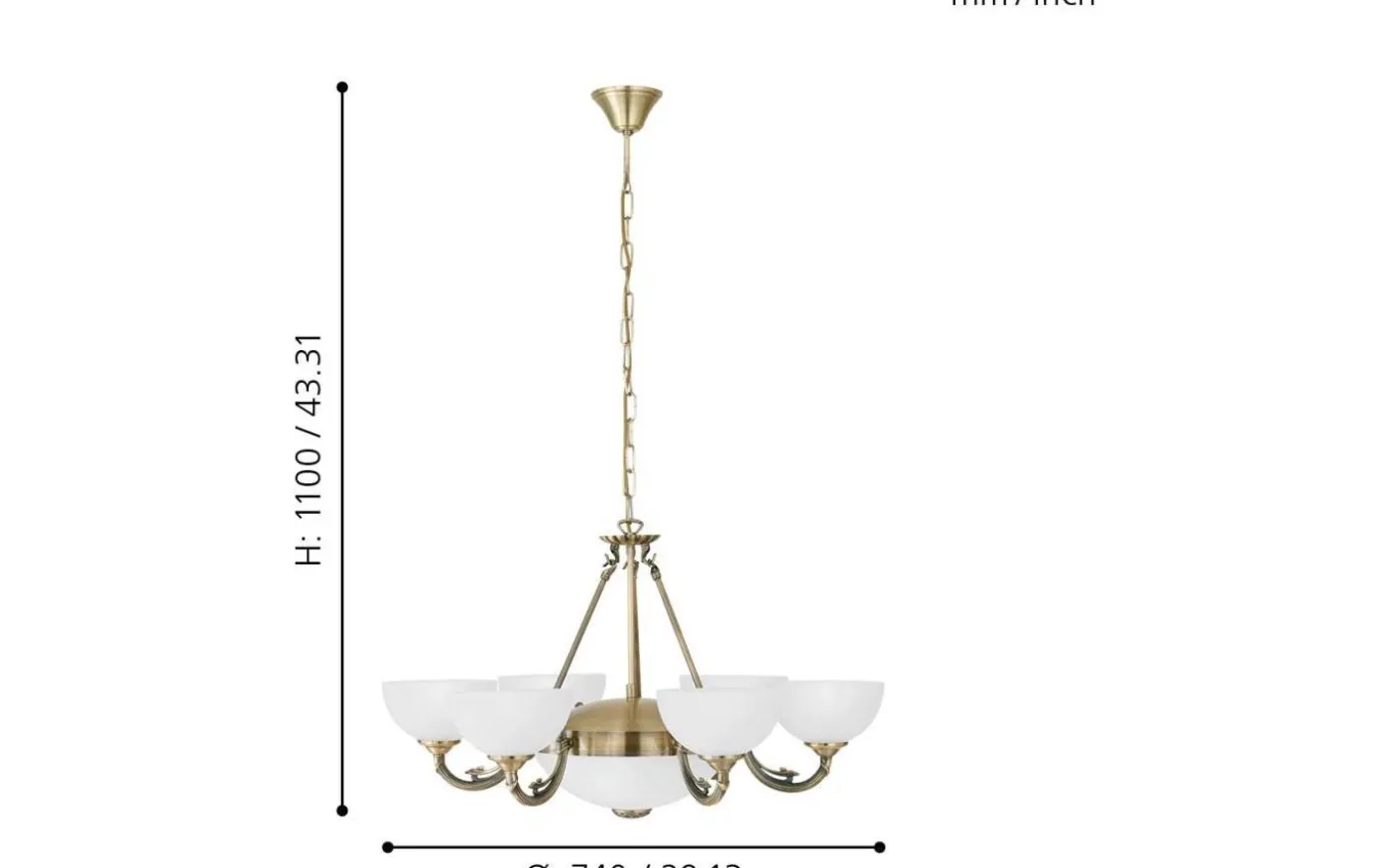 Savoy Takkrona 74cm 6L Brons