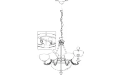 Savoy Takkrona 74cm 6L Brons