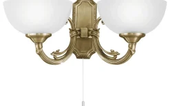Savoy Vägglampa Dubbel Brons