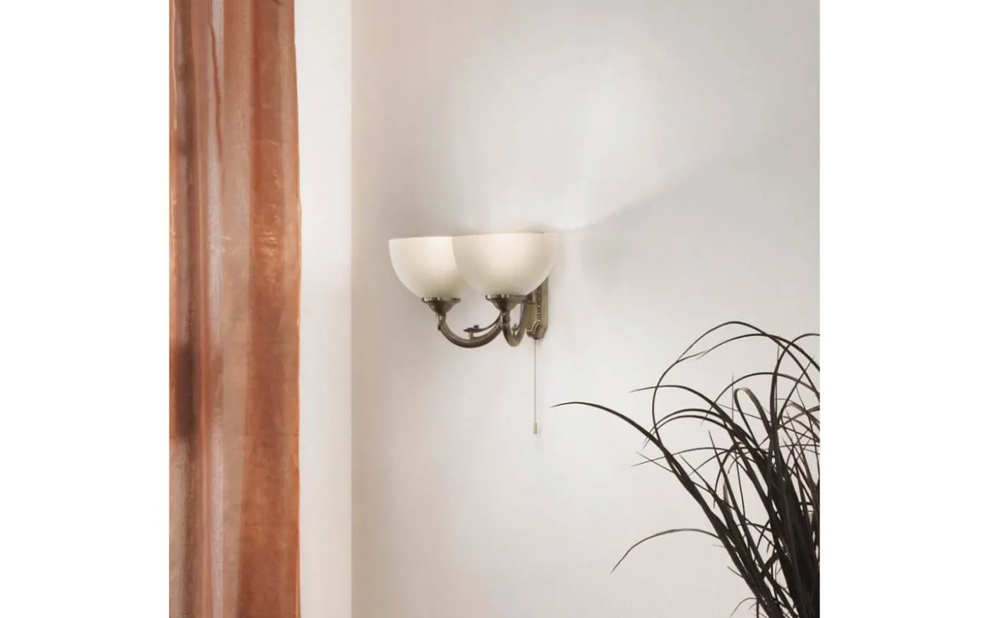 Savoy Vägglampa Dubbel Brons