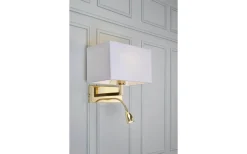 Savoy Vägglampa Mässing