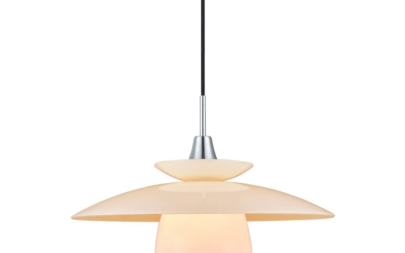 Scandinavia Taklampa Ø40cm Krom/Opal