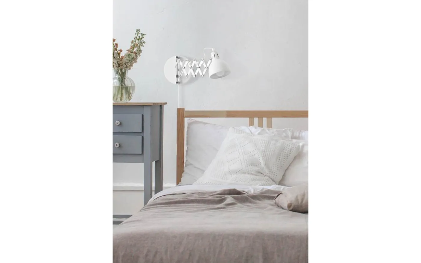 Scissor Vägglampa E14 mattvit