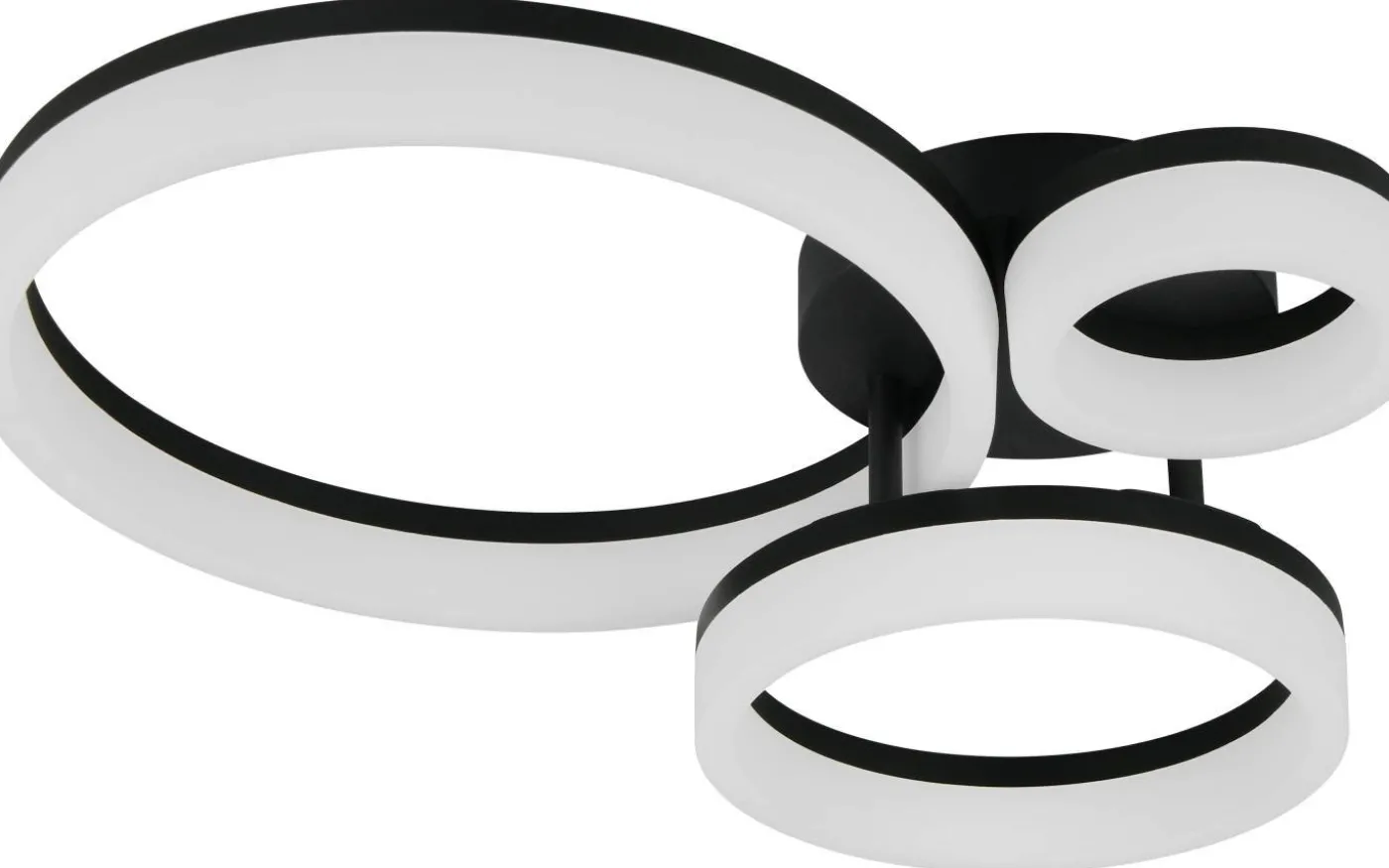 Scope Plafond LED 3-delad mattsvart