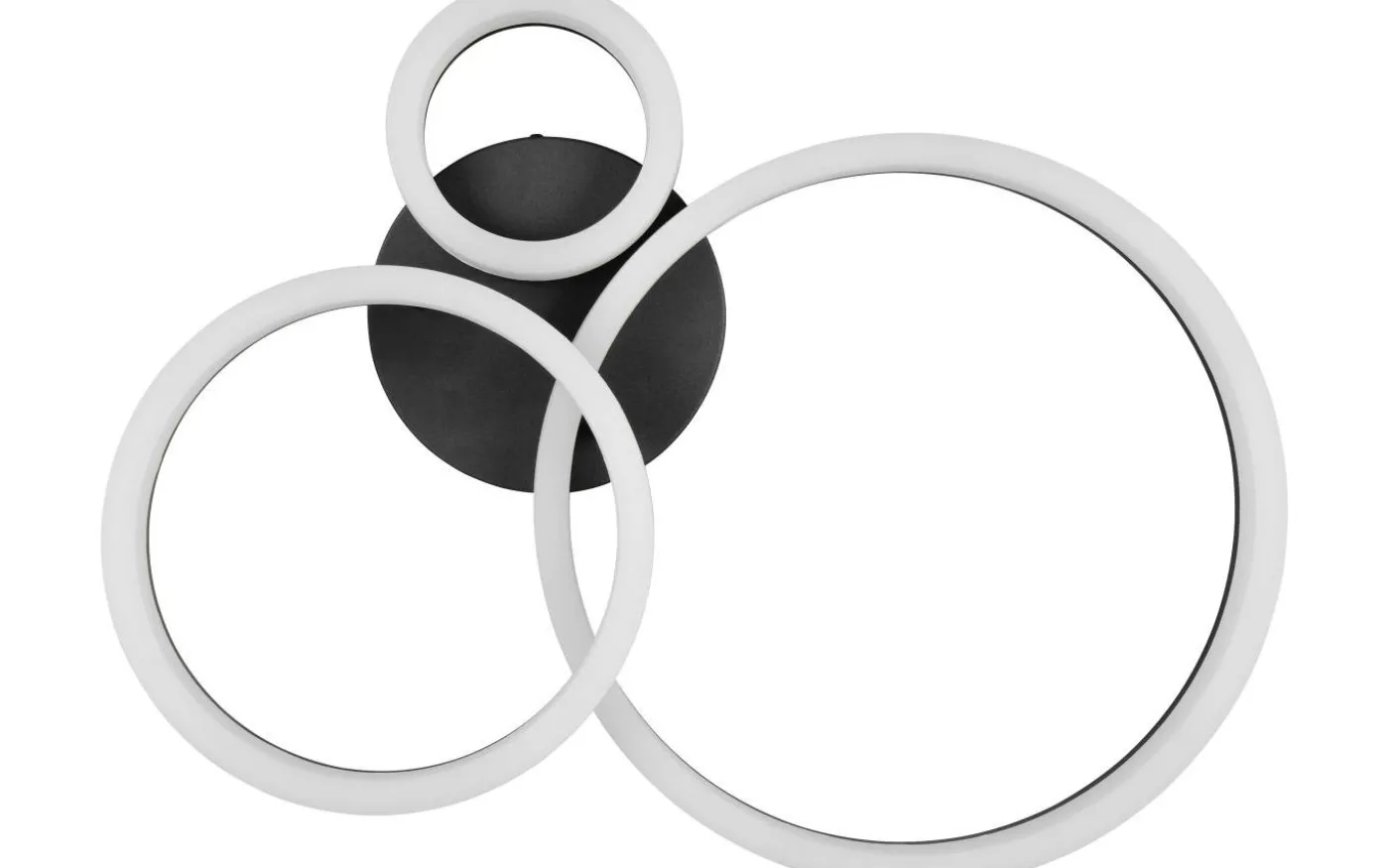 Scope Plafond LED 3-delad mattsvart