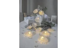 Seashell Batteridriven Ljusslinga Timer 1,35m