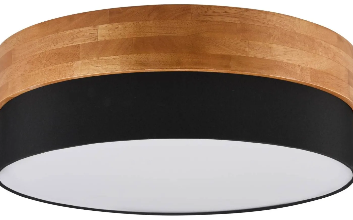 Seasons Plafond 50cm E27 svart/trä