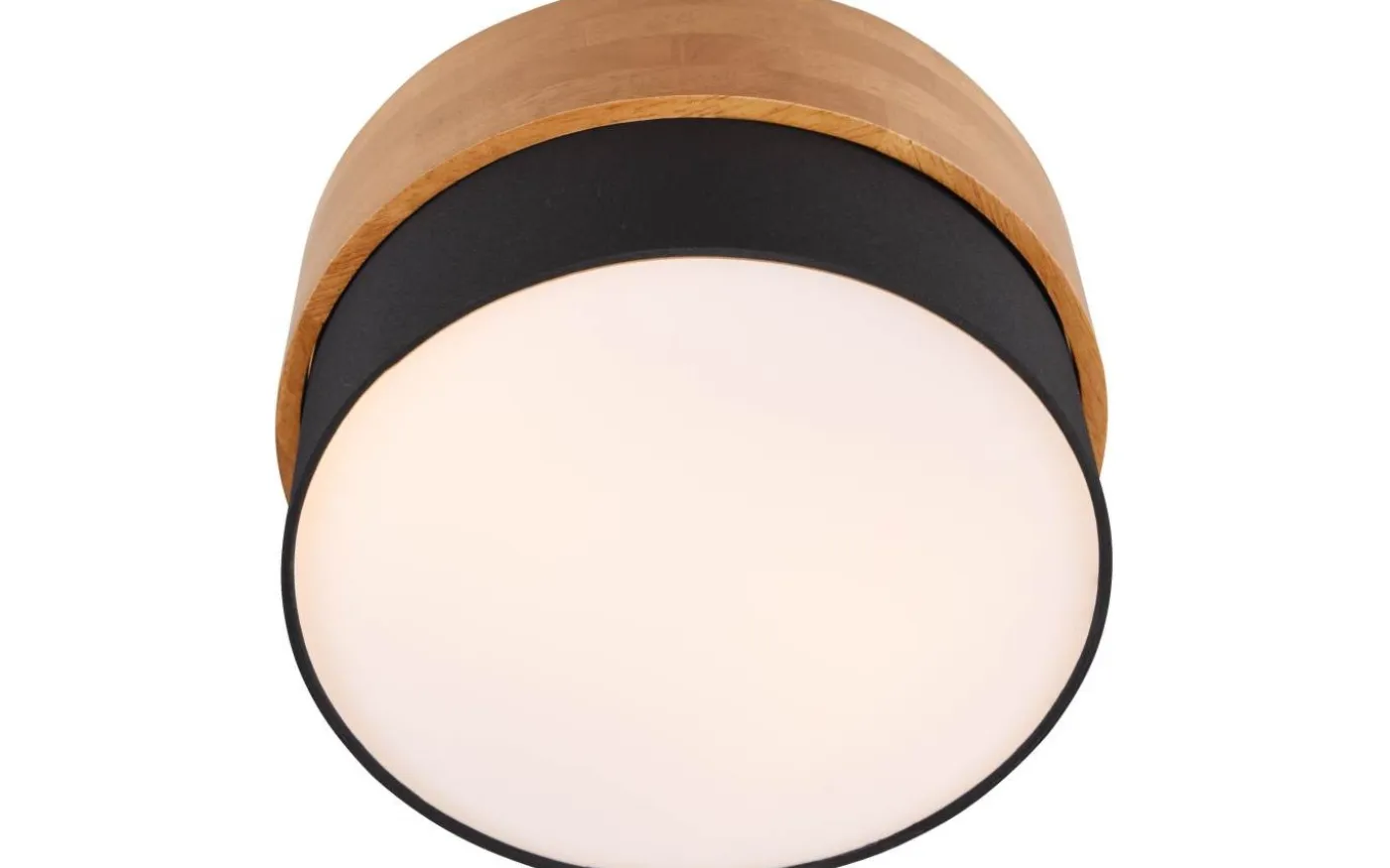 Seasons Plafond 30cm E14 svart/trä