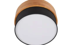 Seasons Plafond 30cm E14 svart/trä