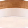 Seasons Plafond 50cm E27 vit/trä