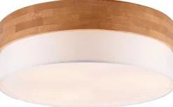 Seasons Plafond 50cm E27 vit/trä
