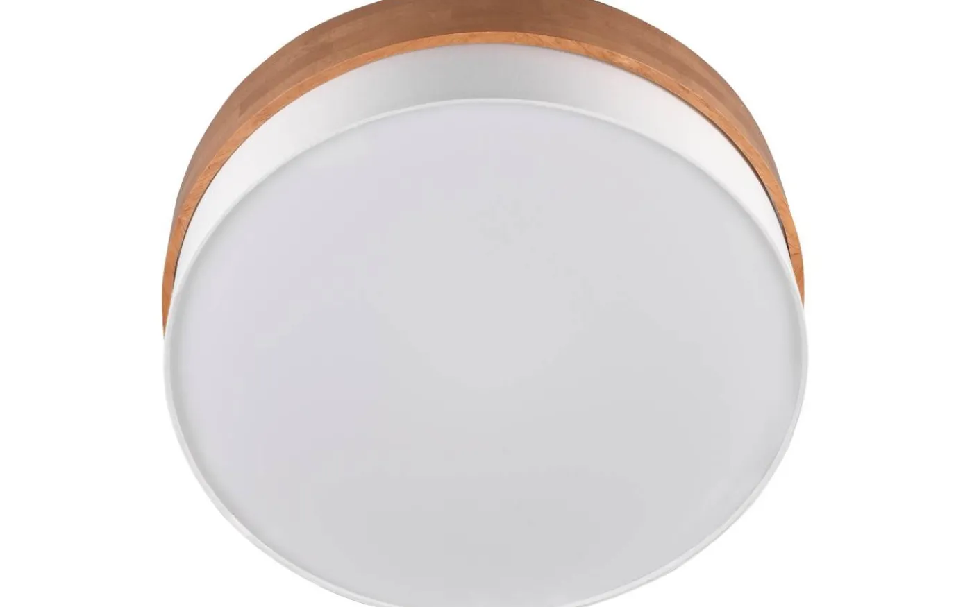 Seasons Plafond 50cm E27 vit/trä