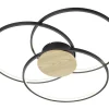 Sedona Plafond LED matt svart/trä