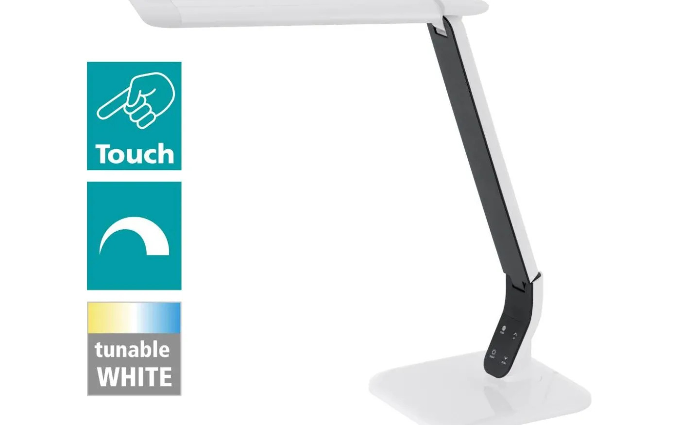 Sellano Skrivbordslampa 43cm LED 3000/4000/6000K 4W Vit