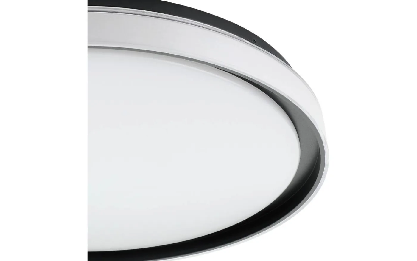 Seluci Plafond 49cm LED 3000-6500K 40W med Fjärrkontroll Svart