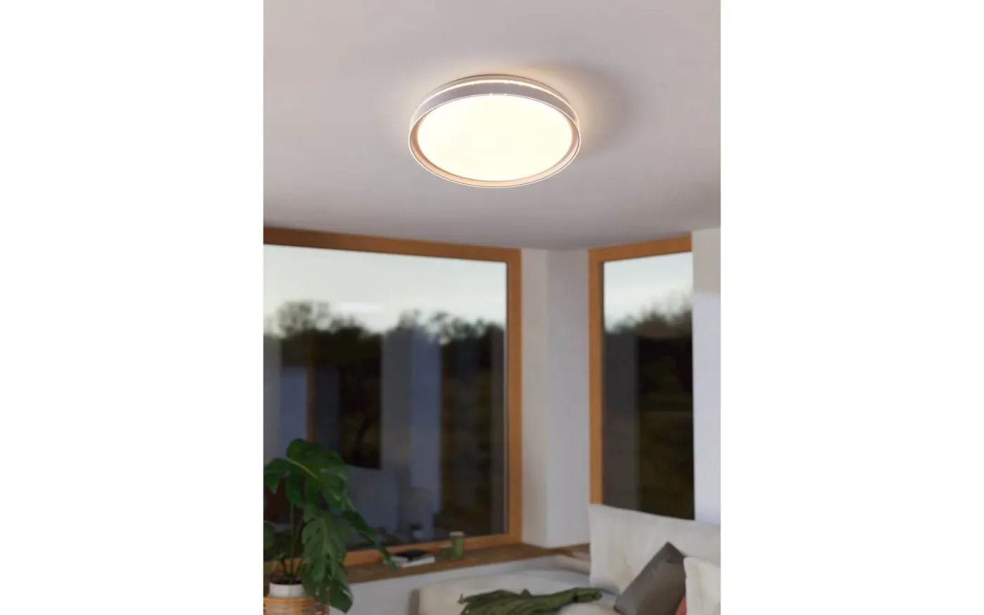 Seluci Plafond 49cm LED 3000-6500K 40W med Fjärrkontroll Vit