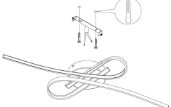 Selvina Plafond 70cm LED 3000K 19W Krom