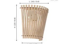 Sendero Vägglampa Brun