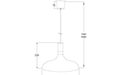 Sense Taklampa 34cm Vit