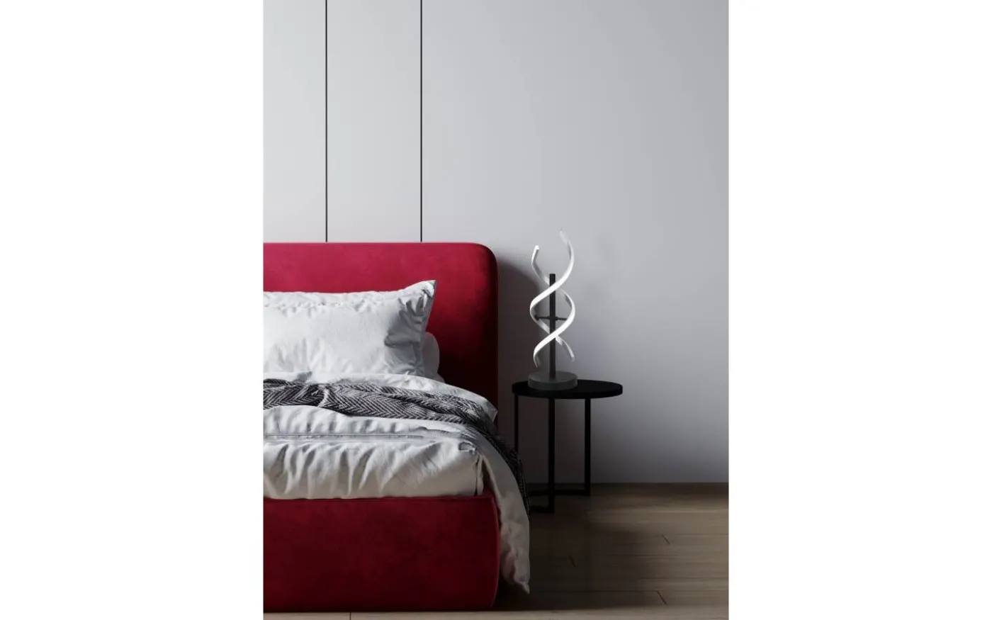 Sequence Bordslampa LED borstad aluminium/mattsvart