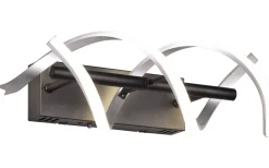 Sequence Vägglampa LED borstad aluminium/mattsvart