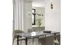 Sequence Vägglampa LED borstad aluminium/mattsvart