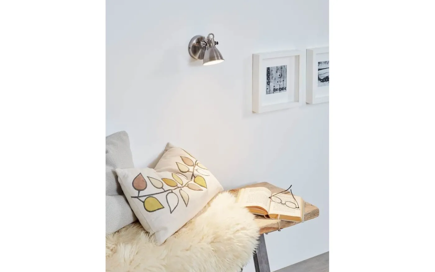 Seras Takspotlight 10cm GU10 LED 3000K 3W Nickel