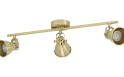 Seras Takspotlight 60cm GU10 LED 3000K 3x3W Borstad Mässing